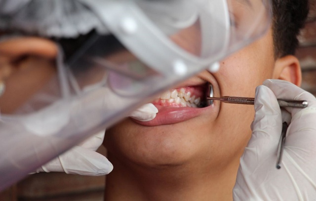 Dentista. cárie